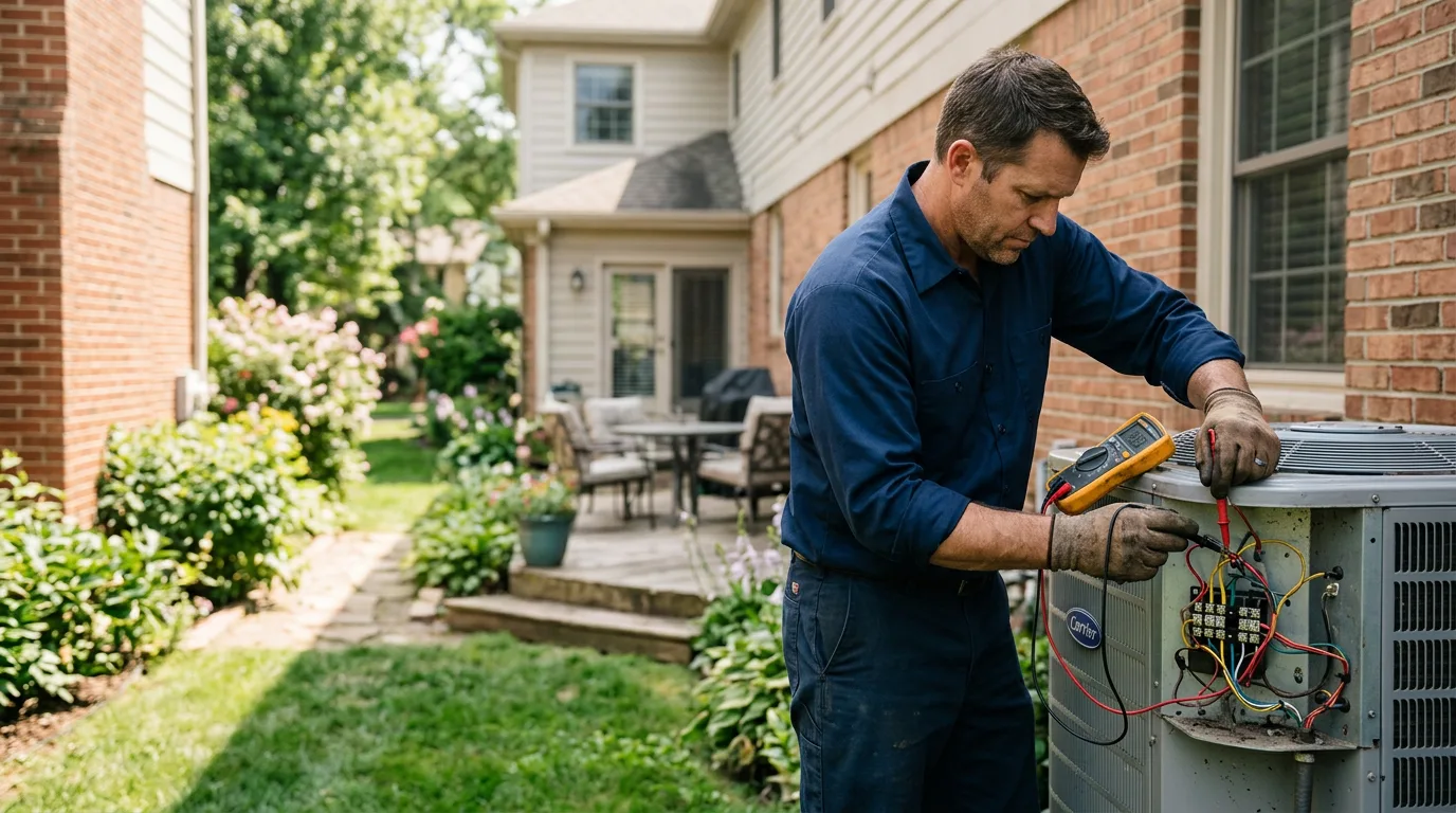 HVAC technician working near Bluffton, TX